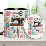 Love Sewing - Personalized Sewing Accent Mug & Coaster