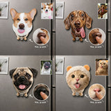 Funny Dog Owners Gift - Personalized Dog Dog Nose Acrylic Fridge Magnet