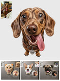Funny Dog Owners Gift - Personalized Dog Dog Nose Acrylic Fridge Magnet
