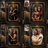 Custom Any Photo King & Queen - Personalized Couple Cut Metal Sign