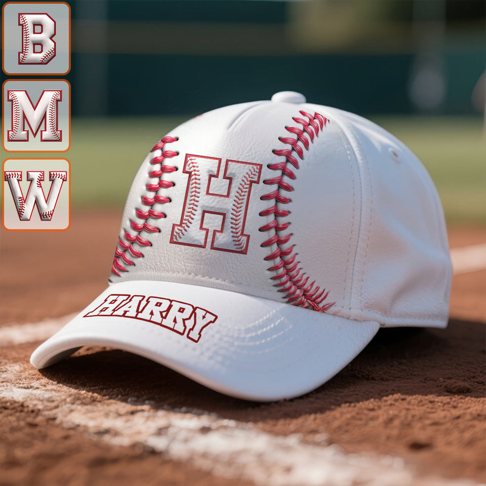 Personalize Initial Hat For Baseball Lovers - Personalized Baseball Classic Cap