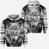 Strong Wolf - Personalized Wolf Hoodie and Leggings