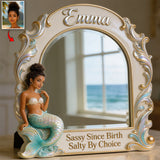 Be A Mermaid - Personalized Mermaid Desk Mirror