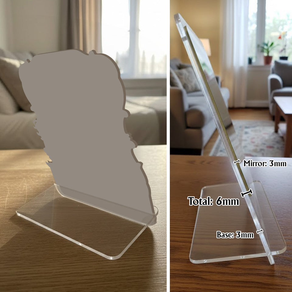 Be A Mermaid - Personalized Mermaid Desk Mirror