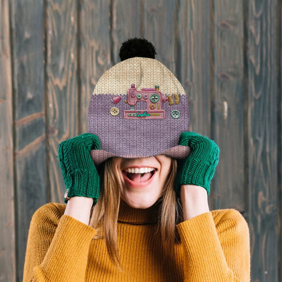 Sewing Is My Love - Personalized Sewing Beanie Hat