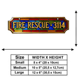 Proud Firefighter - Personalized Firefighter Wooden Wall Mount Sign