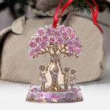 The Love Between Mother And Her Kids - Personalized Mother Transparent Ornament