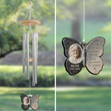 Hear The Wind And Think Of Me - Personalized Memorial Wind Chime