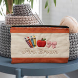 Teacher Gifts - Personalized Teacher Pouch