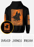 Halloween Horse Riding - Personalized Halloween All Over Shirt