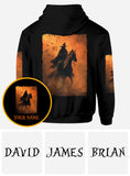 Halloween Horse Riding - Personalized Halloween All Over Shirt