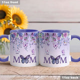 Mother And Children Butterfly - Personalized Mother Accent Mug