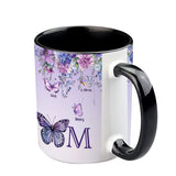 Mother And Children Butterfly - Personalized Mother Accent Mug