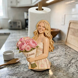 Custom Any Photo, Any Flower - Personalized Self Love Paper Towel Stand