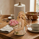 Custom Any Photo, Any Flower - Personalized Self Love Paper Towel Stand
