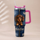 Love My Pet - Personalized Pet Tumbler With Plush Charm