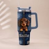 Love My Pet - Personalized Pet Tumbler With Plush Charm
