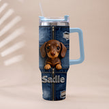 Love My Pet - Personalized Pet Tumbler With Plush Charm