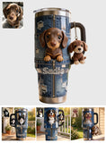 Love My Pet - Personalized Pet Tumbler With Plush Charm