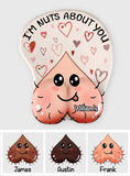I'm Nuts About You - Personalized Couple 3D Mouse Pad