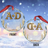 It's Not What We Have In Life - Personalized Bestie Round Shaped Glass Ornament