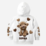 Cute Highland Cow - Personalized Highland Cow All Over Shirt