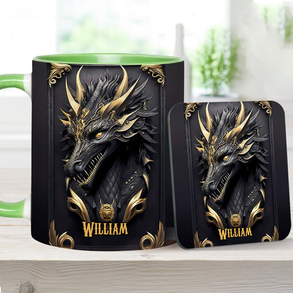 Love Dragons - Personalized Dragon Accent Mug