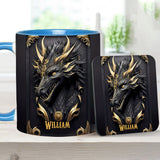 Love Dragons - Personalized Dragon Accent Mug
