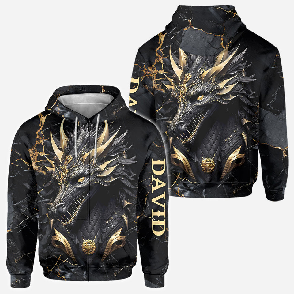Heart Of A Dragon - Personalized Dragon All Over Shirt
