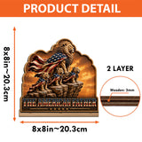 Best Dad/Grandpa In The Wild - Personalized Father 2 Layered Big Freestanding
