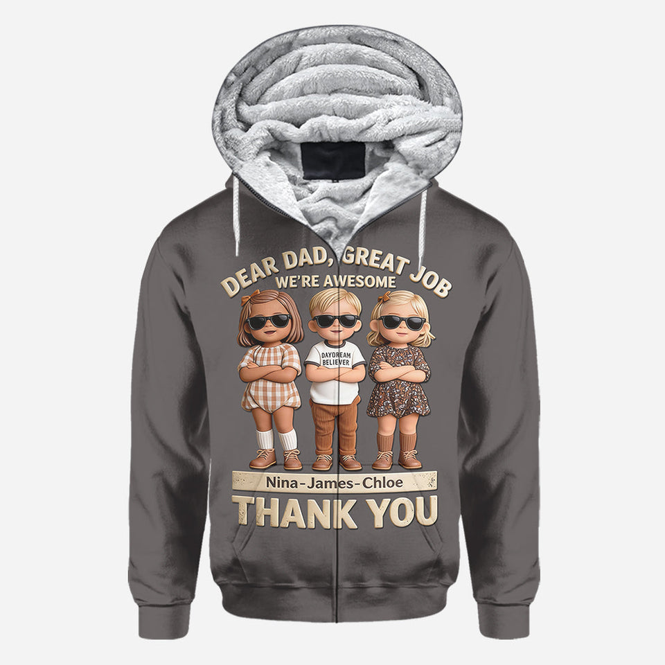 Great Job Dad - Personalized Father All Over Shirt