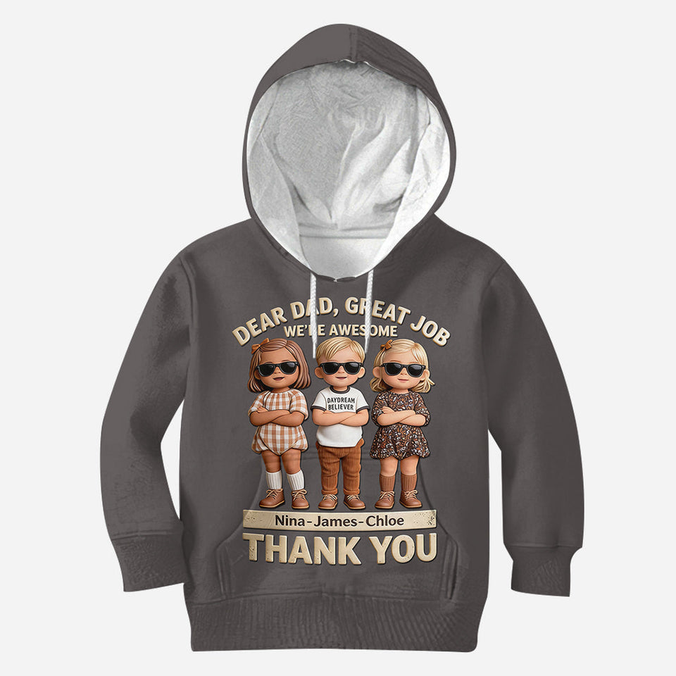 Great Job Dad - Personalized Father All Over Shirt
