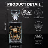 Proud Dog Dad/Dog Mom - Personalized Dog Whiskey Decanter Set