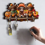 The Most Wonderful Time Of The Year - Personalized Highland Cow Custom Shaped Key Rack