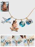 Custom Any Photo - Personalized Travelling Metal Necklaces With Pendants