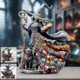 Magical Witch - Personalized Witch Custom Shaped Acrylic Plaque