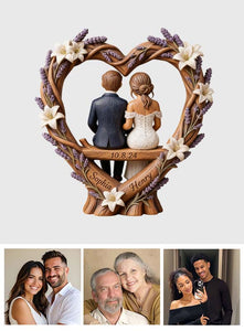 Custom Any Photo - Personalized Couple Custom Shaped Wood Plaque