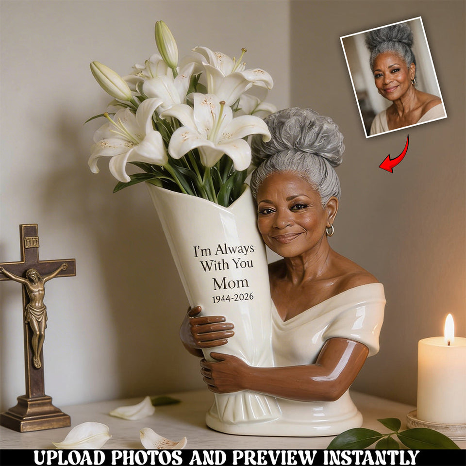 Heaven's Bloom - Personalized Memorial Acrylic Flower Vase