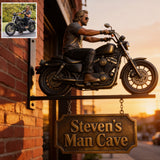 Born To Ride - Personalized Biker Wooden Wall Mount Sign