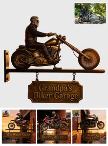Born To Ride - Personalized Biker Wooden Wall Mount Sign