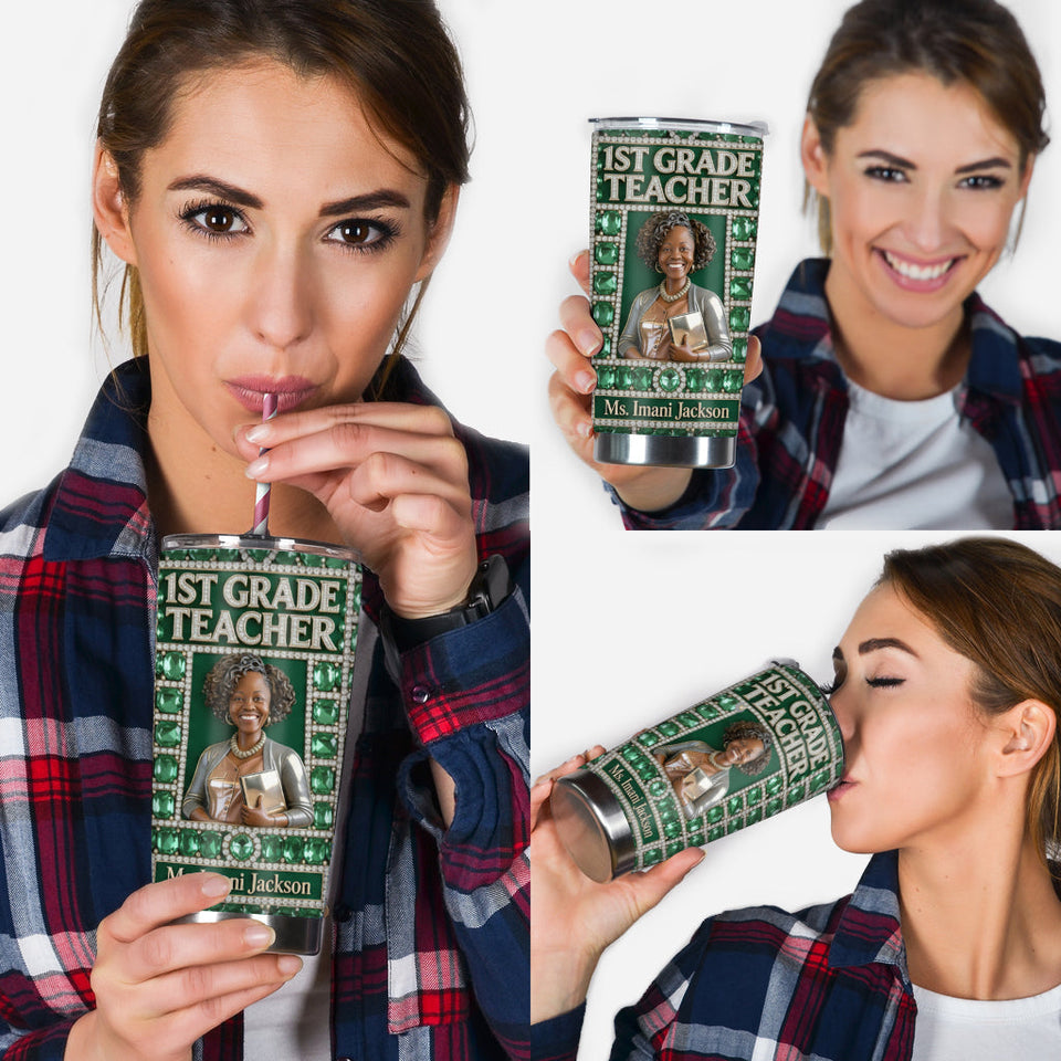 Any Title, Any Photo - Personalized Teacher Tumbler