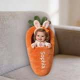 Custom Any Photo Best Easter Gift - Personalized Kid Premium Faux Fur Pillow