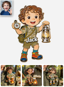 Happy Campers - Personalized Kid 3D Embossed Enamel Pin