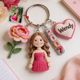 Custom Any Photo - Personalized Birthday Premium Keychain With Charms