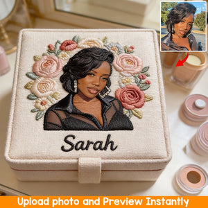 Custom Any Photo Birthmonth Flower - Personalized Self Love Jewelry Box