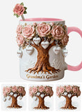 Perfect Gift For Mom, Grandma - Personalized Grandma Set Accent Mug with Acrylic Stirrers