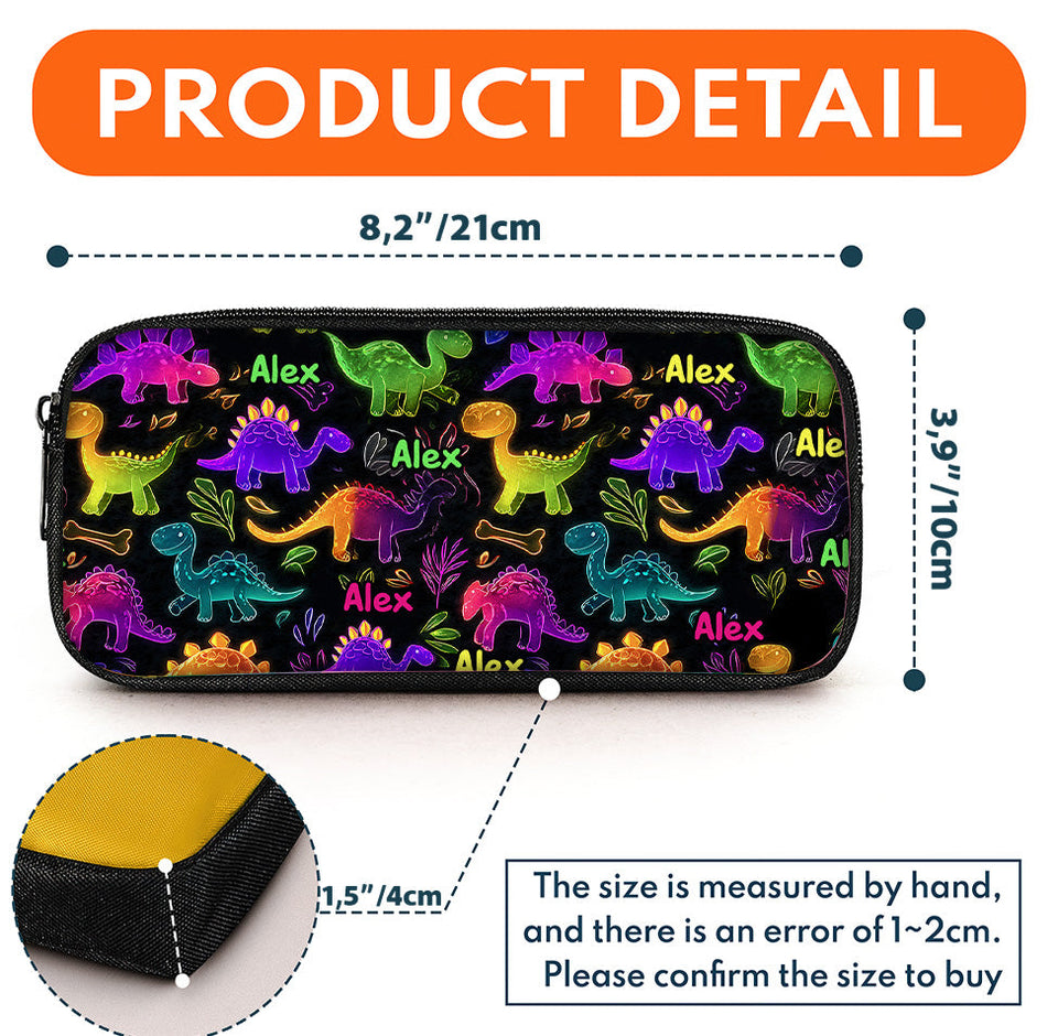 Dinosaur Gift for Kids to School - Personalized Kid Backpack & Pencil Case
