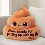 Thanks For Putting Up With My Sh*t - Personalized Mother Premium Faux Fur Pillow