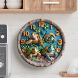 Turtle Mama - Personalized Turtle Wall Clock