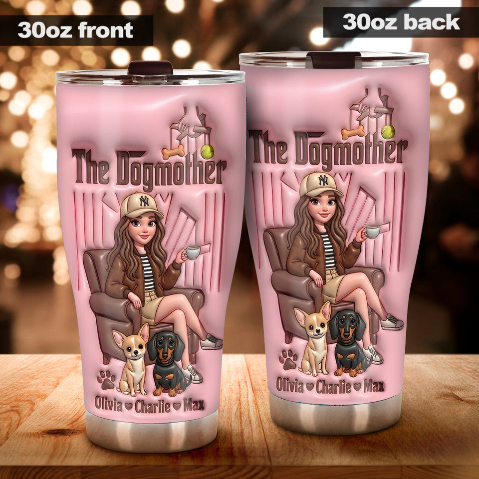 Dogmother Fur Mama Life - Personalized Dog Tumbler